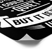 おもしろいバスケ私はバスケットボールママ私はQuiになることができる ポスター (角)