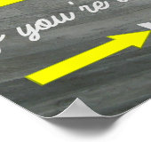 おもしろいバスルームの規則 ポスター (角)