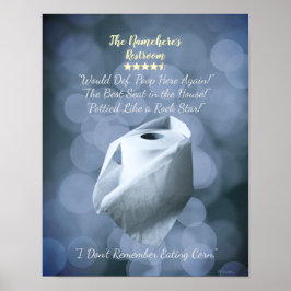 おもしろいバスルームシンボルや象徴ウォールアート ポスター