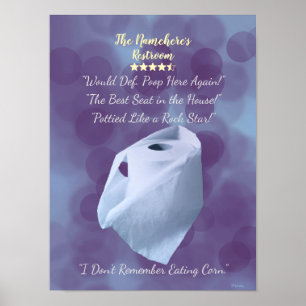 おもしろいバスルームシンボルや象徴、ウォールアート、化粧室デコール ポスター