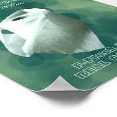 おもしろいバスルームシンボルや象徴、グリーンデコール、ウォールアート ポスター (角)