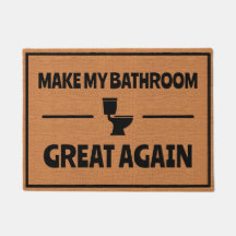 おもしろいバスルームトイレのユーモア　シンプルなデザイン