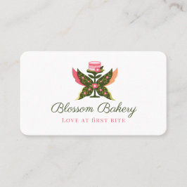 おもしろいバタフライブロッサムフローラガーデンベーカリー 名刺