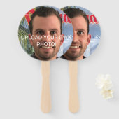 おもしろいバチェロレッテグルーム写真写真の手 ハンドファン (正面&裏面)