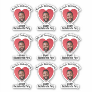 おもしろいバチェロレッテグルーム顔 シール