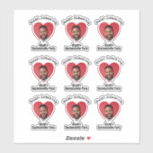 おもしろいバチェロレッテグルーム顔 シール (シート)