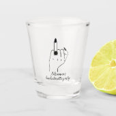 おもしろいバチェロレッテモダン花嫁リングや輪指 ショットグラス (正面)