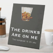 おもしろいバチュラーパーティバー標識 台座サイン (インサイチュ)