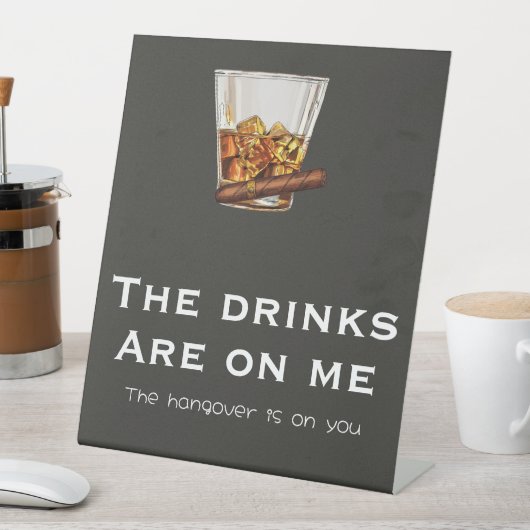 おもしろいバチュラーパーティバー標識 台座サイン (インサイチュ)