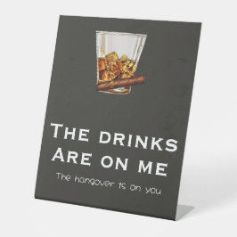 おもしろいバチュラーパーティバー標識 台座サイン