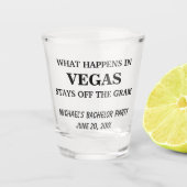 おもしろいバチュラーパーティ独自の作成 ショットグラス (正面)