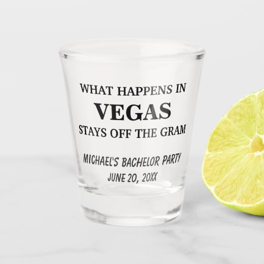 おもしろいバチュラーパーティ独自の作成 ショットグラス (正面)