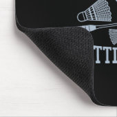 おもしろいバドミントン選手マッチゲームジョーク マウスパッド (コーナー)