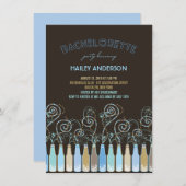 おもしろいバブルお祝いバチェロレッテ招待状 招待状 (正面/裏面)