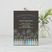 おもしろいバブルお祝いバチェロレッテ招待状 招待状 (スタンド正面)