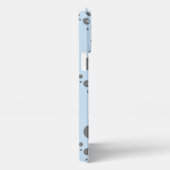 おもしろいバブルパターン iPhoneケース (右側面)