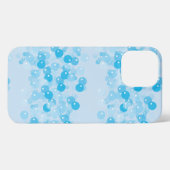 おもしろいバブルパターン iPhoneケース (裏面横)