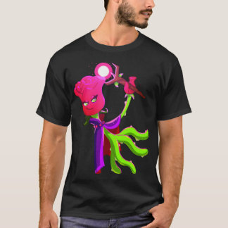 おもしろいバラの友達 Tシャツ
