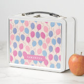 おもしろいバルーンパターンパステル メタルランチボックス (インサイチュ)