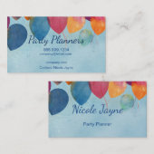おもしろいバルーンパーティーまたはイベントプランナー 名刺 (正面/裏面)