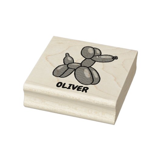 おもしろいバルーン犬のカスタムデザイン ラバースタンプ (スタンプ)