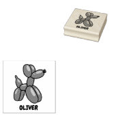 おもしろいバルーン犬のカスタムデザイン ラバースタンプ (押印)