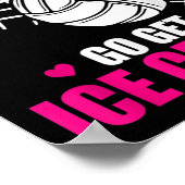 おもしろいバレもしーボールソフトサーブ行く氷を取得する ポスター (角)