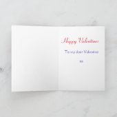 おもしろいバレンタインディ愛する カード (内部)