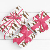 おもしろいバレンタインデーかわいいおもしろいムースカスタム ラッピングペーパー