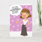 おもしろいバレンタインデーの挨拶状を簡単にして下さい シーズンカード (正面)