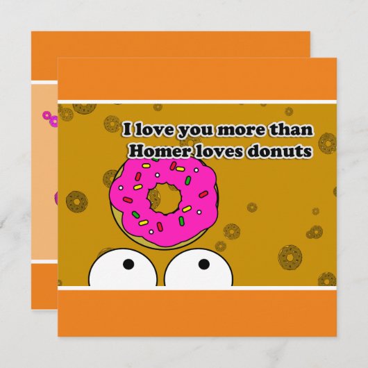 おもしろいバレンタインデーはホマーが大好き シーズンカード (正面/裏面)