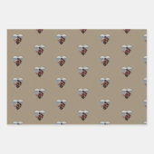 おもしろいバレンタインデー品種 ラッピングペーパーシート (正面3)