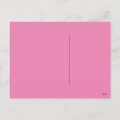 おもしろいバレンタインデー赤いハート紫はがき シーズンポストカード (裏面)