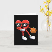 おもしろいバレンタインデー遊ハートズK カード (黄色い花)