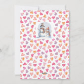 おもしろいバレンタインデー雪だるまがカワイイより シーズンカード (裏面)