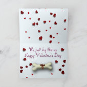 「おもしろいバレンタインデー」カード(Bassetsおよびハート付き) シーズンカード (内部)