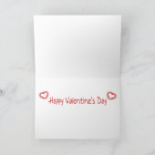 おもしろいバレンタインデー:愛を広める シーズンカード (内部)