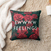 おもしろいバレンタインデーEwww感覚レッドローズ クッション (ブランケット)