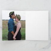 おもしろいバレンタイン愛よりドーナツイラストレーション サンキューカード (内部)