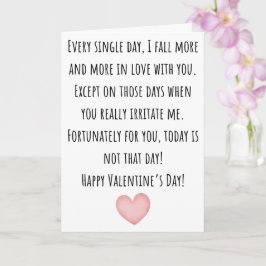 おもしろいバレンタインI秋あなたと恋に カード