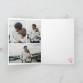 おもしろいバレンタ転がイトイレ3枚コラージュ カード (内部)