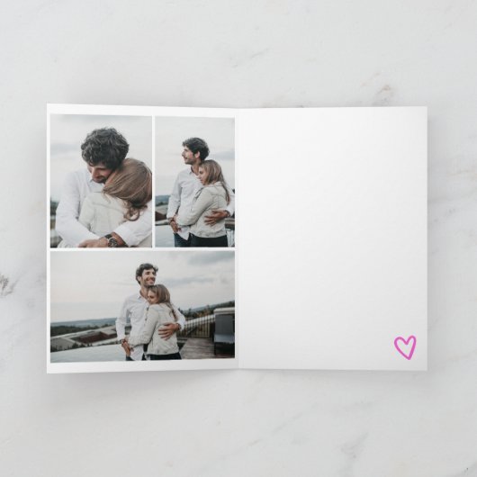 おもしろいバレンタ転がイトイレ3枚コラージュ カード (内部)