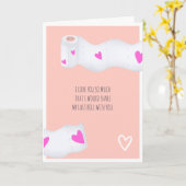 おもしろいバレンタ転がイトイレ3枚コラージュ カード (黄色い花)