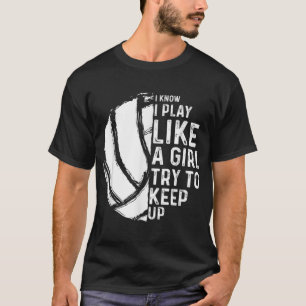 おもしろいバレーボールデザイン女子ユースポ10代のート Tシャツ