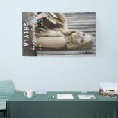 おもしろいバンティングフラグハッピーバースデー写真 横断幕 (トレードショー)