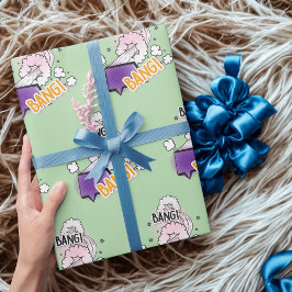 おもしろいバン漫画本スタイルトレンディーギフト ラッピングペーパー