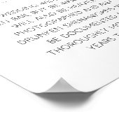 おもしろいバーの結婚標識を開く ポスター (角)