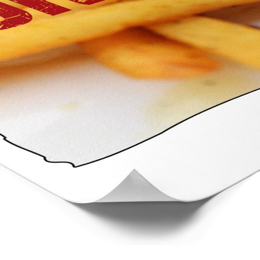 おもしろいバーガーマニアックポスター! ポスター (角)