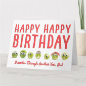 おもしろいバースデーカードブラザーフードおもしろいプンヴェージ カード (正面)