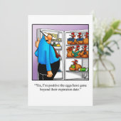 おもしろいバースデーパーティ招待状 招待状 (スタンド正面)